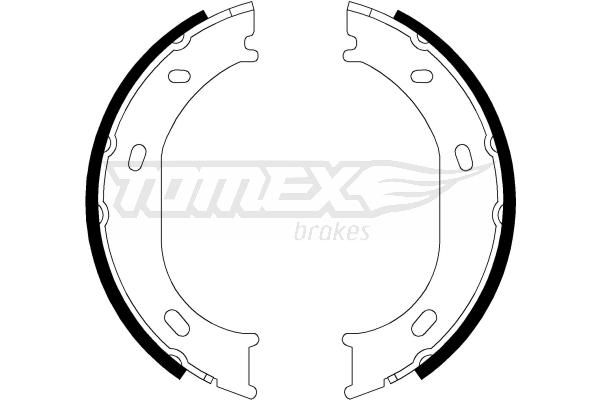 Obrázok Sada brzdových čeľustí TOMEX Brakes  TX2117
